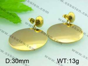  SS Gold-Plating Earring  - KE47094-Z