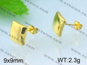 SS Gold-Plating Earring  - KE47720-YX