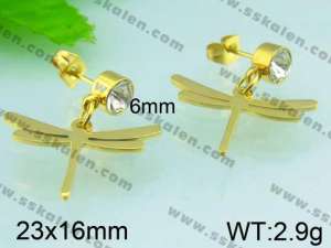 SS Gold-Plating Earring   - KE47723-Z