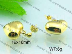 SS Gold-Plating Earring  - KE47948-Z