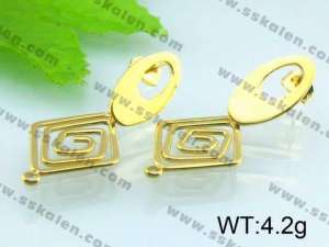  SS Gold-Plating Earring  - KE49048-Z