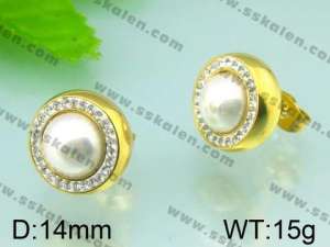 SS Gold-Plating Earring  - KE49629-Z