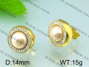 SS Gold-Plating Earring  - KE49630-Z