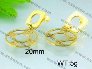  SS Gold-Plating Earring  - KE49680-Z