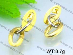  SS Gold-Plating Earring  - KE49751-Z