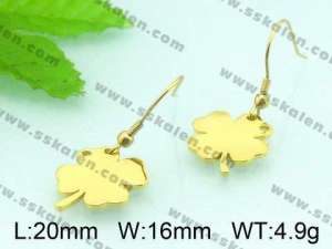 SS Gold-Plating Earring  - KE50883-Z