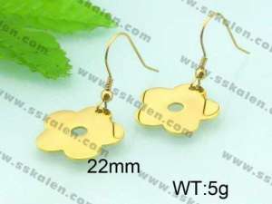 SS Gold-Plating Earring  - KE50884-Z