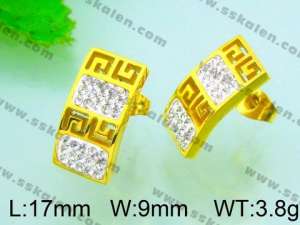 SS Gold-Plating Earring  - KE50906-K
