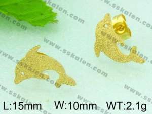 SS Gold-Plating Earring  - KE50962-DC