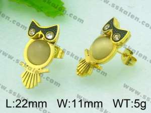 SS Gold-Plating Earring  - KE51056-D