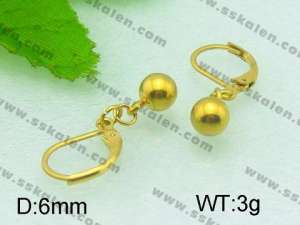 SS Gold-Plating Earring  - KE51088-Z