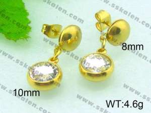 SS Gold-Plating Earring  - KE51221-Z