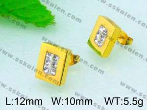  SS Gold-Plating Earring  - KE51420-Z