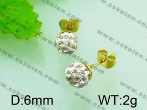 SS Gold-Plating Earring  - KE51987-Z