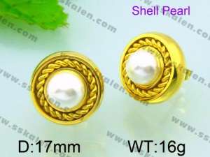 SS Gold-Plating Earring  - KE52107-Z