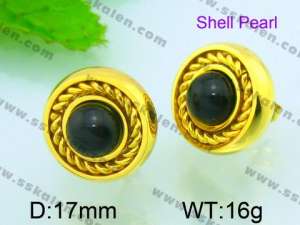 SS Gold-Plating Earring  - KE52109-Z