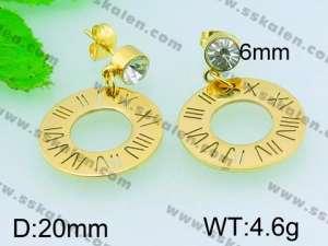 SS Gold-Plating Earring  - KE52620-Z