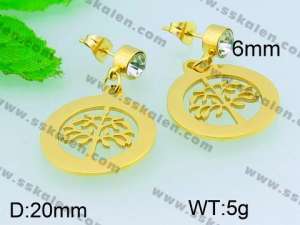 SS Gold-Plating Earring  - KE52621-Z