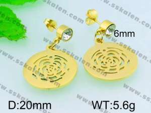 SS Gold-Plating Earring  - KE52622-Z