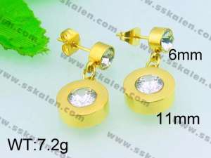 SS Gold-Plating Earring  - KE52628-Z