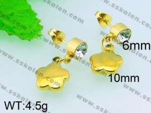 SS Gold-Plating Earring  - KE52642-Z
