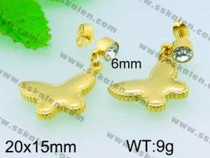  SS Gold-Plating Earring  - KE52645-Z