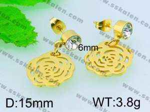 SS Gold-Plating Earring  - KE52647-Z