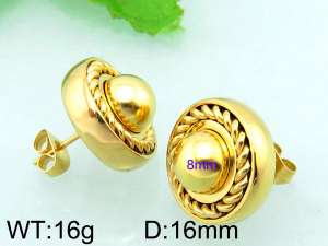 SS Gold-Plating Earring  - KE56228-Z