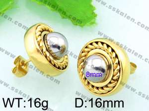 SS Gold-Plating Earring  - KE56229-Z