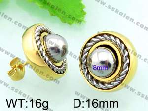 SS Gold-Plating Earring  - KE56230-Z