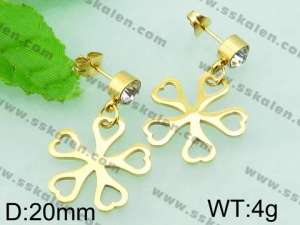 SS Gold-Plating Earring  - KE56357-Z