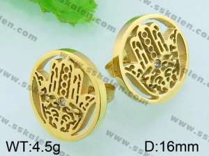 SS Gold-Plating Earring  - KE56401-K