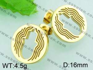 SS Gold-Plating Earring  - KE56405-K