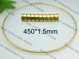 SS Gold-Plating Necklace   - KN9891-D