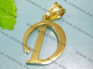 Stainless Steel Gold-plating Pendant - KP19828-D