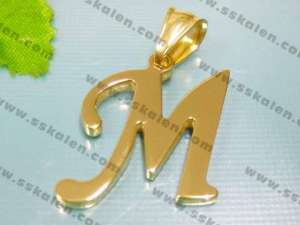 Stainless Steel Gold-plating Pendant - KP19837-D