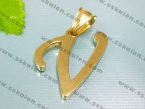 Stainless Steel Gold-plating Pendant  - KP22871-D