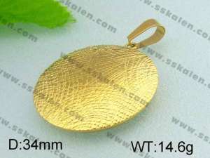 Stainless Steel Gold-plating Pendant  - KP28567-K