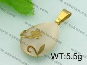 Stainless Steel Gold-plating Pendant  - KP29195-K