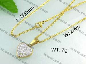 Stainless Steel Gold-plating Pendant    - KP33976-Z