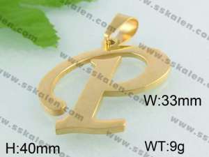 Stainless Steel Gold-plating Pendant    - KP34481-D