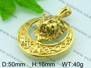 Stainless Steel Gold-plating Pendant  - KP36498-D