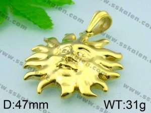 Stainless Steel Gold-plating Pendant  - KP36843-D