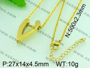  Stainless Steel Gold-plating Pendant  - KP36889-D
