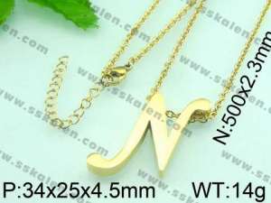  Stainless Steel Gold-plating Pendant  - KP37031-K