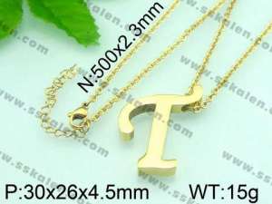 Stainless Steel Gold-plating Pendant  - KP37033-K