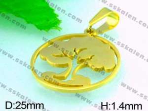  Stainless Steel Gold-plating Pendant  - KP37751-Z