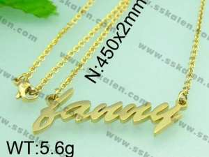 Stainless Steel Gold-plating Pendant  - KP37932-H