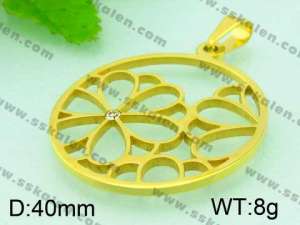 Stainless Steel Gold-plating Pendant  - KP38425-K