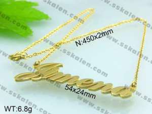  Stainless Steel Gold-plating Pendant  - KP38572-H